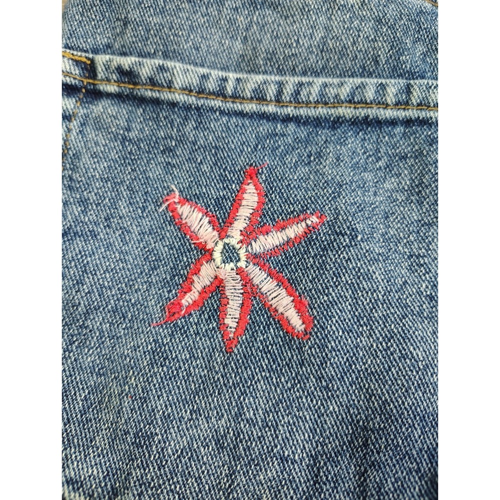 PacSun High Rise Icon Short Size 26 Raw Hem Embroidered Pocket‎ Button Fly - Picture 8 of 12